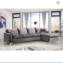 Shumpert 2 - Piece Velvet Sectional By Willa Arlo™ Interiors