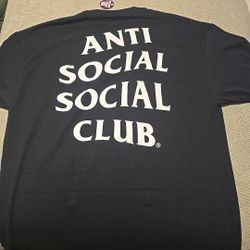 Anti social social black tee xl