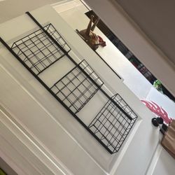 Over The Door Magazine Wire Rack 