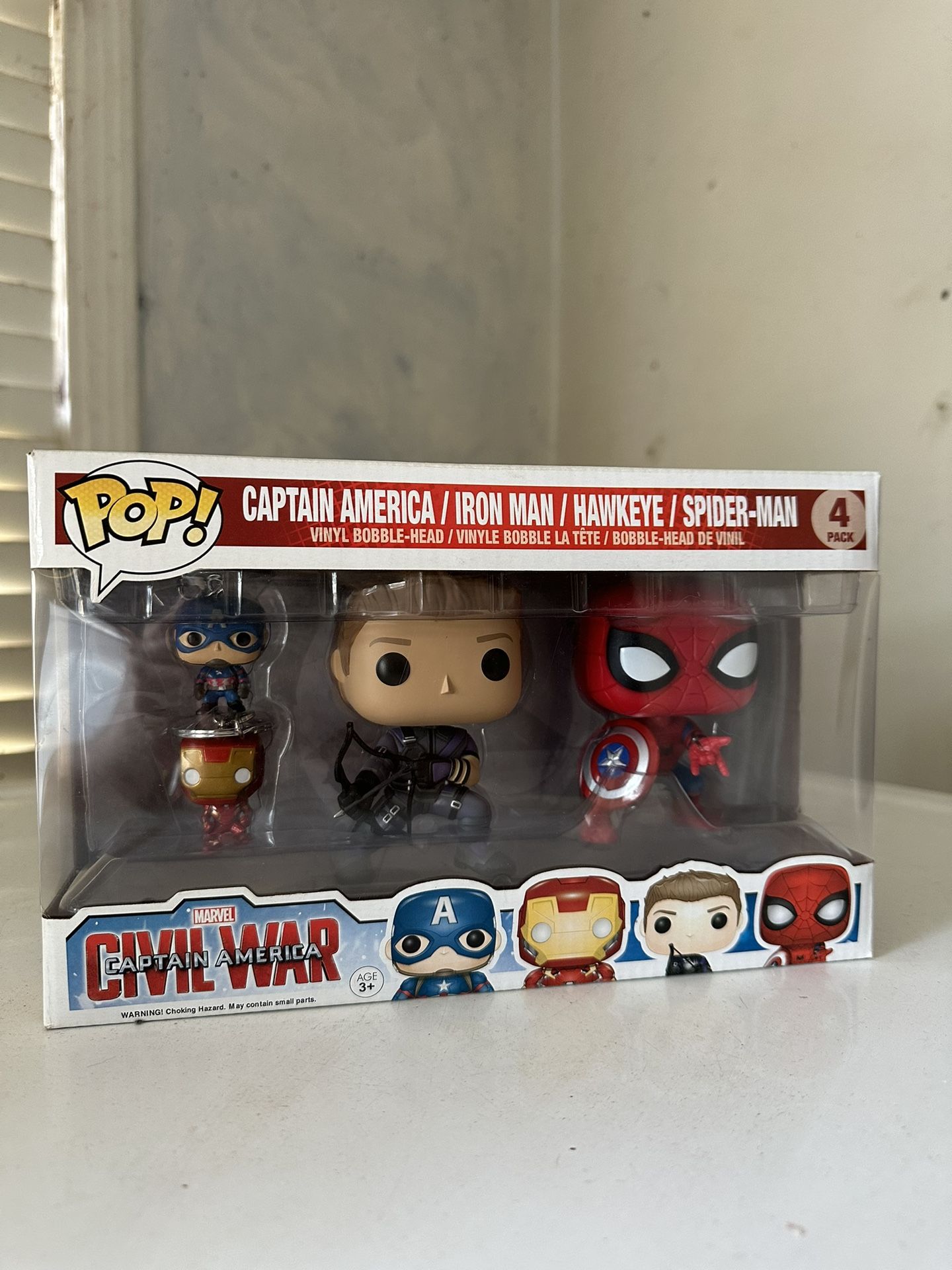 Civil War Captain America 4 Pack - 2 Pictures- See Info