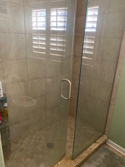 Very Thick Shower Door- Just Put In A Jacuzzi