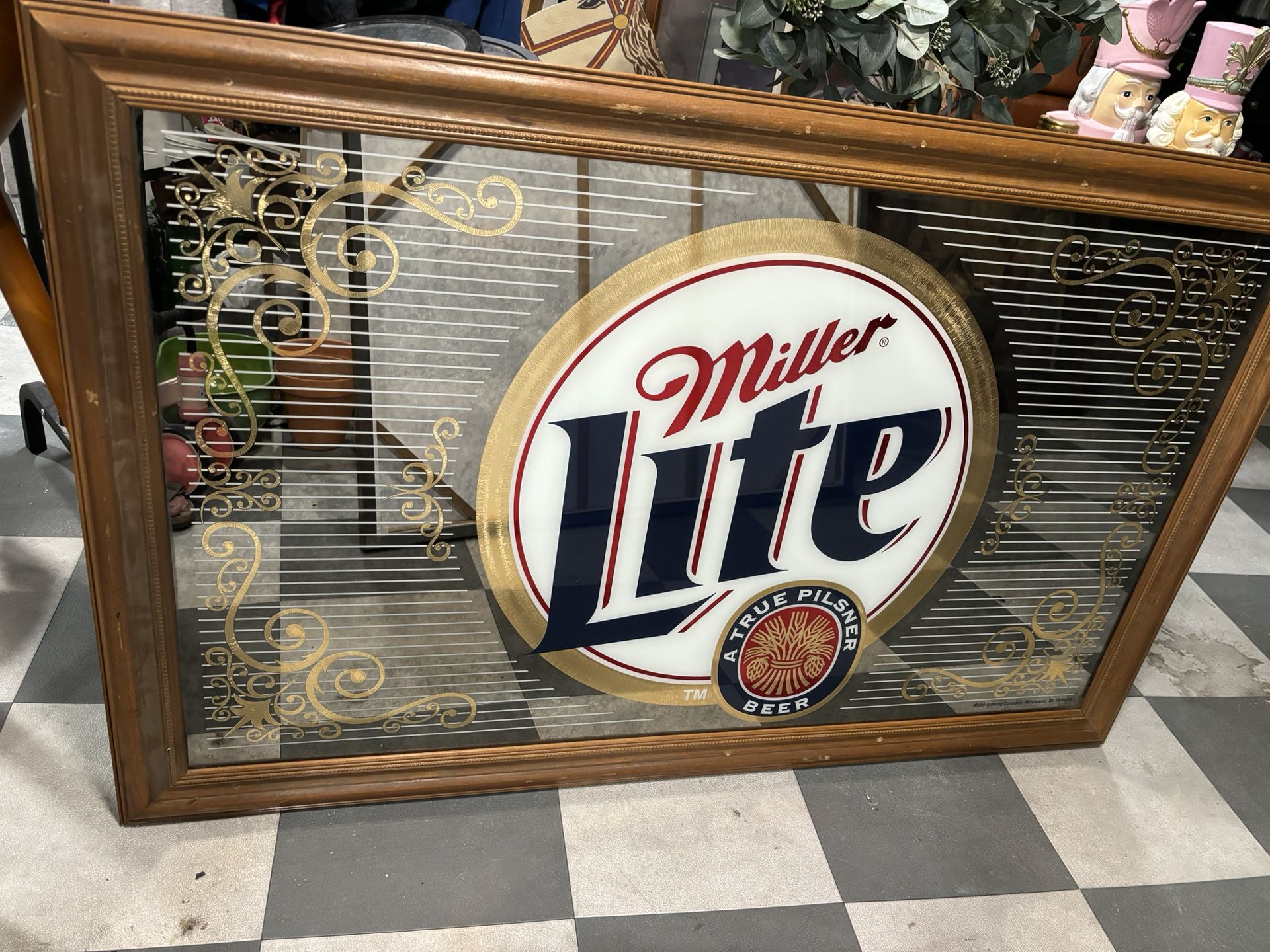 Vintage Beer Mirror