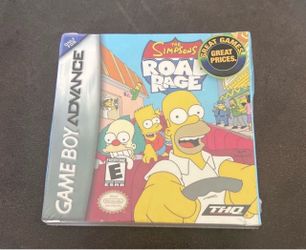 Gameboy advanced The Simpsons Road Rage New.