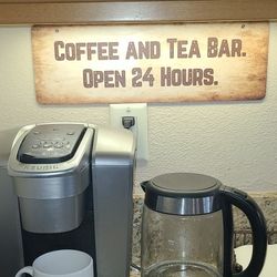 Coffee and Tea Bar Aluminum Sign