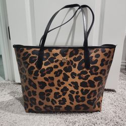 Leopard print deals coach purse