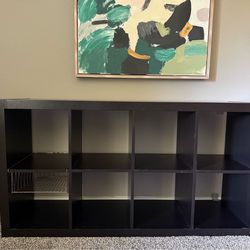 IKEA KALLAX Black-Brown, 8 cubes, used