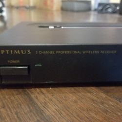 Optimus 32-1235 Two Channel Professional Wireless Receiver w/ AC Adapter