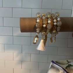 Natural Rocks And Crystal Bracelet 