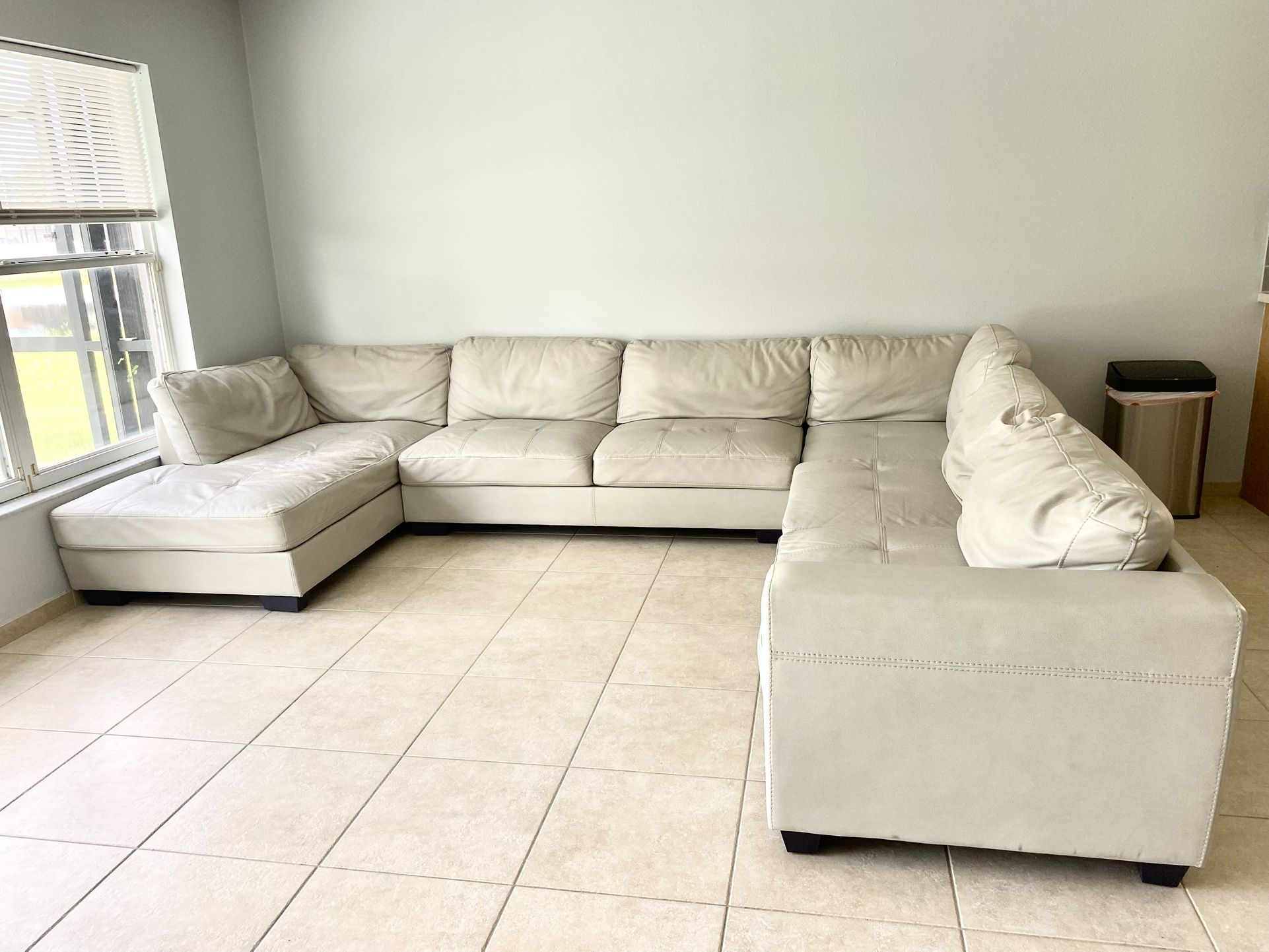 Large Leather Sectional Sofa