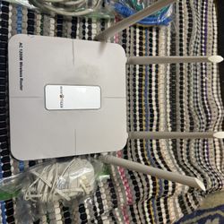 Router and Modem:  WISE TIGER WT-8501S AC 5GHz Wifi Router (4 antennas, 1200 Mbps, 802.11AC) & TP-Link TC-7610 DOCSIS 3.0 (8x4) Cable Modem. Max Downl