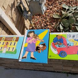 New Judy Instructo Wood Puzzles, Each