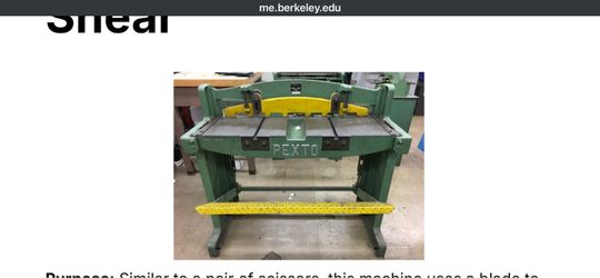 Pexto pneumatic metal shear 42 inch wide with back gauge