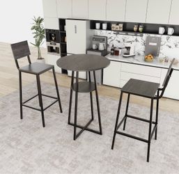 3-Piece Bar Table and Stools Set (brand new in box)