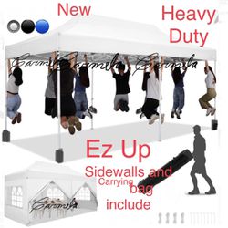 10x20 HEAVY DUTY Pop up  Canopy with 6 sidewalls Commercial  Tent UPF 50+ All Weather Waterproof Outdoor Wedding Party Tents Canopy Gazebo