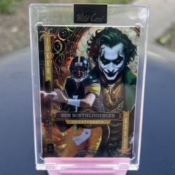 2025 Ben Roethlisberger Wild Card Joker Crystal Gold 1/1🔥