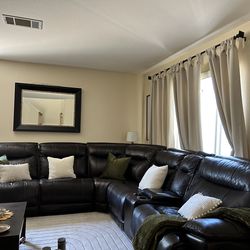 Leather Sectional - Reclining
