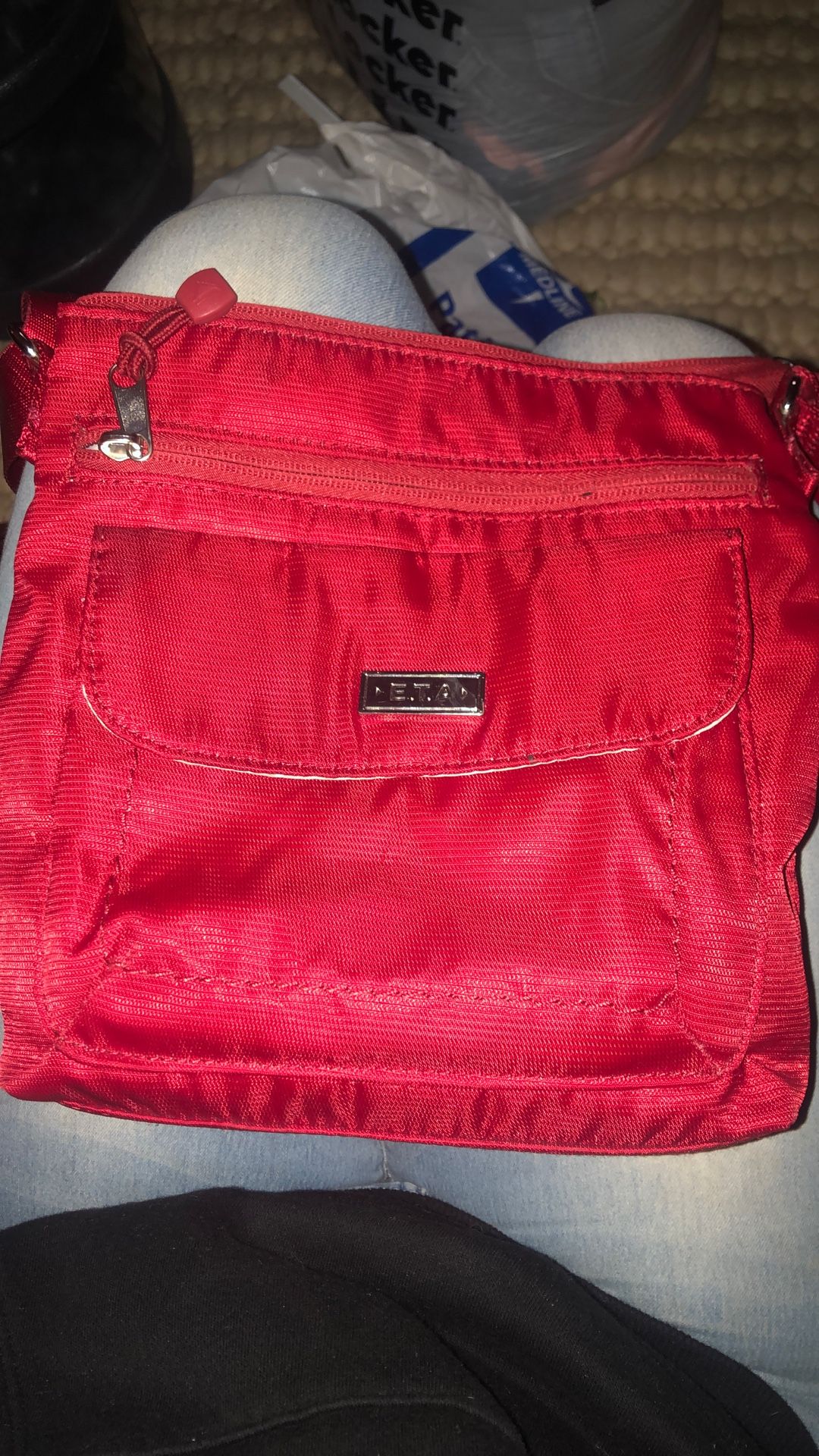 E.T.A Cute Red Crossbody Bag