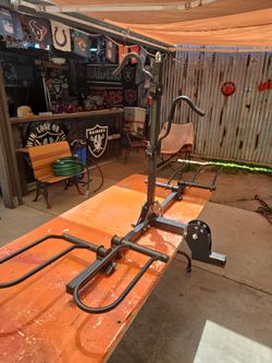 Polestar hitch mounted 2 bike rack fat tire e bikes 200 capacity folds up for easy storage 2 inch hitch receiver $100