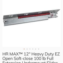 Cabinet Drawer Slides, soft close - New