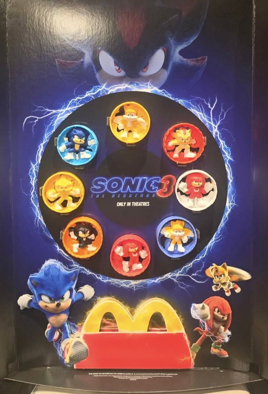 Sonic Happy Meal Toys