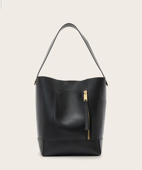 ALLSAINTS- Alba Leather Hobo Shoulder Bag