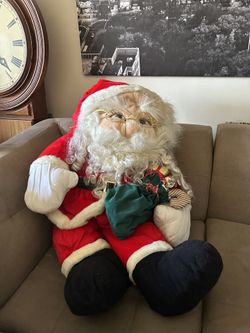 Vtg Inflatable Santa 