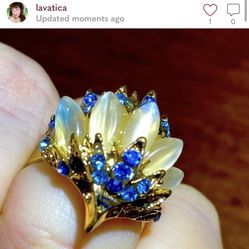 Adjustable multi size bird cocktail ring #0697 Preowned   #bird #ring #adjustable