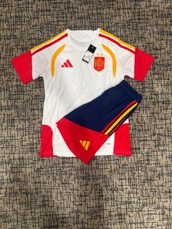 Adidas Spain National Team Jersey and Shorts Set