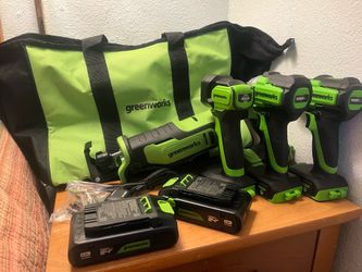 GREENWORKS 24V BRUSHLESS 4-TOOL COMBO KIT