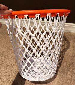 Basketball Hoop Trash Can/ wastebasket/ trash bin
