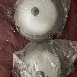 Ceiling Light Lamps Set Of 2, New With Screws Set