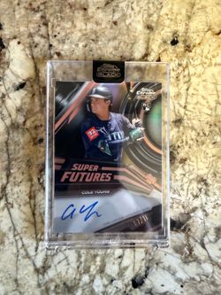Topps chrome black Cole young /10