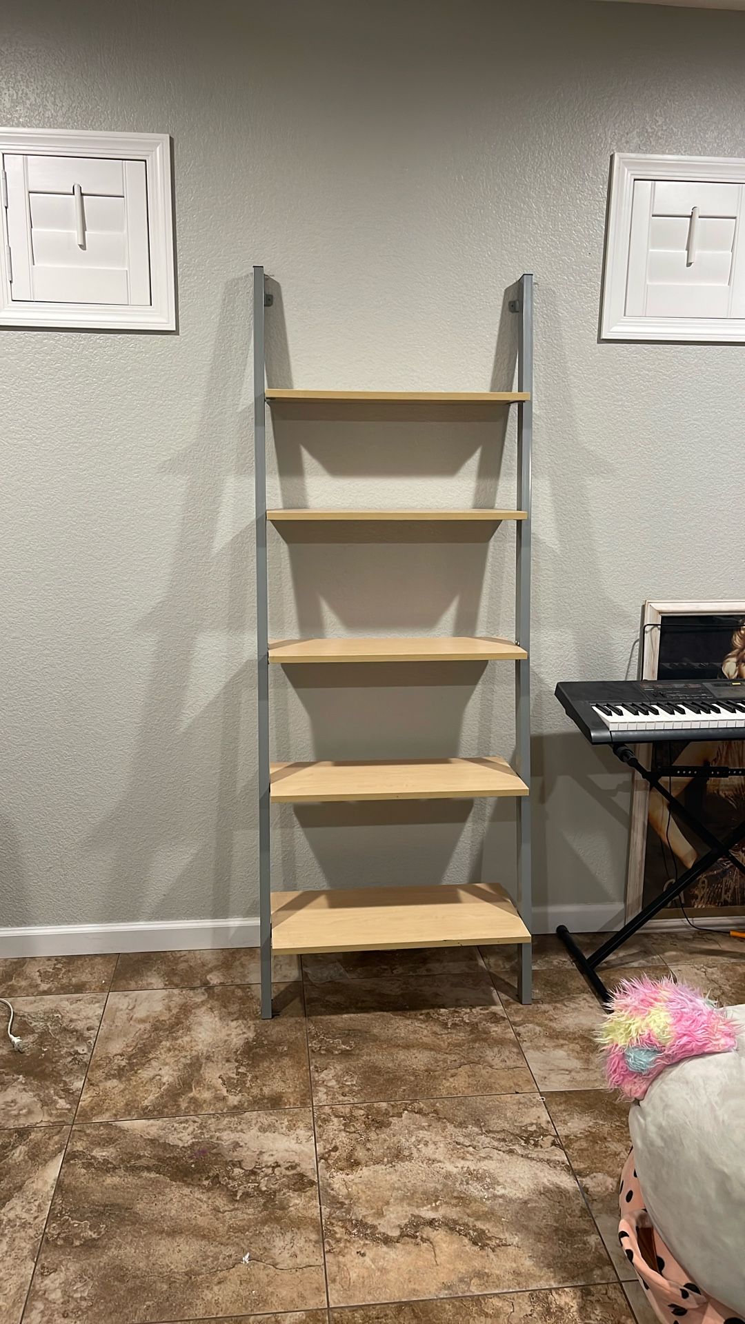 Leaning shelf Ladder 
