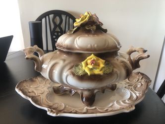 capodimonte bowl and platter