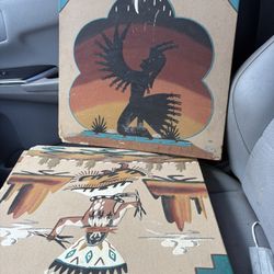 Sand Paintings And Ceiling Fan 