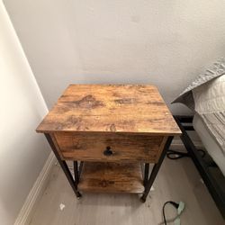 Bed Side Tables- Brown Wood