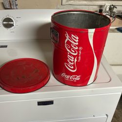 1983 Coca Cola Popcorn Tin Vintage 