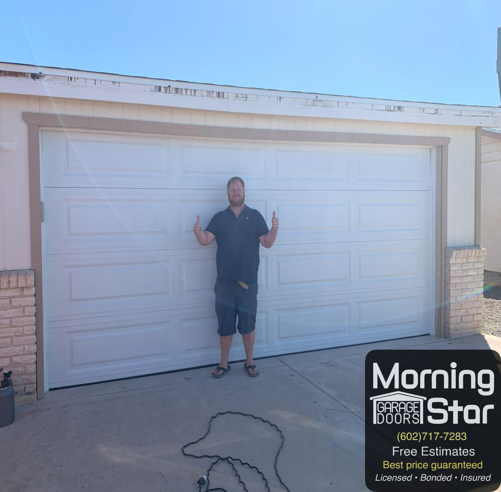 Long-Panel Design Garage Doors