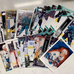 Lot of NHL San Jose Sharks Cards