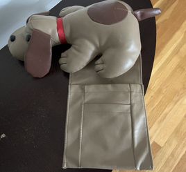 Retro Pound Puppy Vinyl Arm Chair TV Remote Control Holder