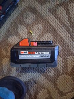 Milwaukee m18 red lithium high output  x c 6.0