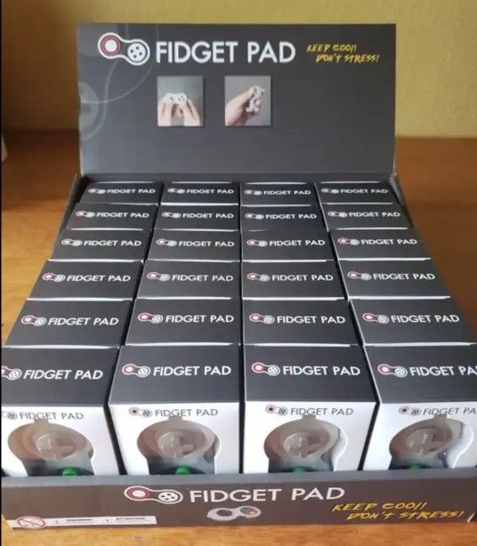 Box of 24 New Fidget Controller Pads, Stress Reducer/Relief. GREAT party favors