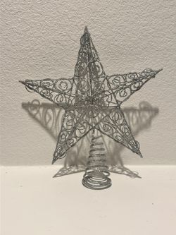 Silver Star Tree Topper