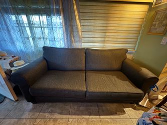 Dark grey sofa