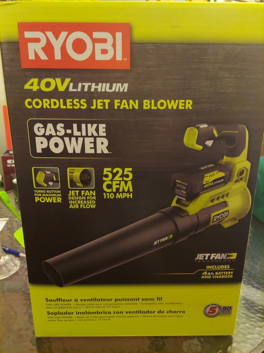 Ryobi Cordless Jet Fan Blower