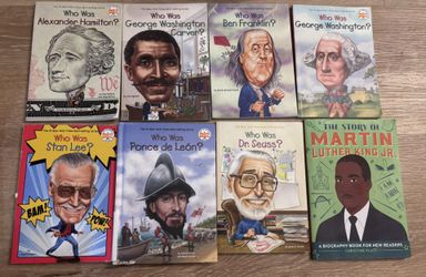 Famous Male Influential Figures Biography / Who Was Book Set (males)