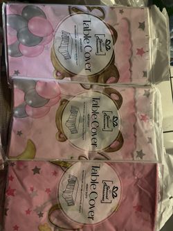 13 Baby shower Plastic Tablecloths