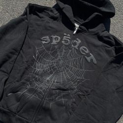 All Black Sp5der Zip