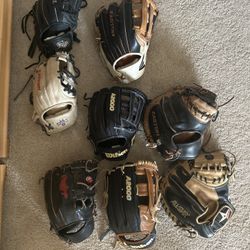Wilson A2000, Easton, Rawlings Heart Of The Hide, Louisville Slugger Baseball Gloves *Read Description*