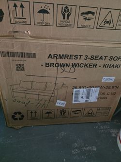 The second three-seater outdoor sofa